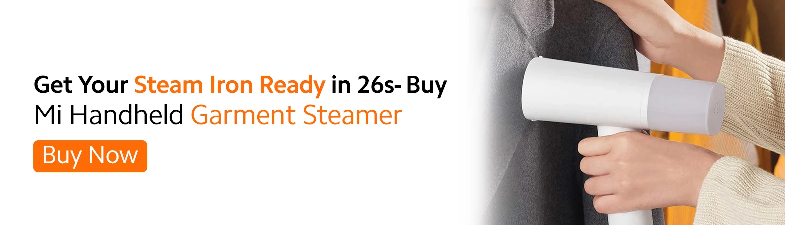 Get Your Steam Iron Ready In 26s Buy Mi Handheld Garment Steamer